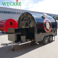 WECARE Street Mini Food Carts, chariots de nourriture mobiles de petite taille, remorque de nourriture mobile ronde pour la vente aux États-Unis