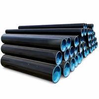 Tuyau en acier au carbone sans soudure noir conforme à la norme ASTM A53, certifié API pour l'industrie pétrolière et gazière, avec service de découpe