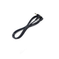 Câble audio stéréo mâle 3.5mm plaqué or à angle droit à 90 degrés