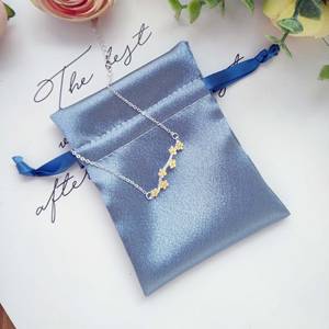 Custom LOGO Small Storage Pouch Jewelry Packaging <b>Bag</b> <b>Mini</b> Satin Drawstring for Dust Pouch - Product Image 1
