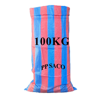 Sacs PP 100KG 120KG 200KG Rouge et Bleu en Polypropylène Tissé Vides Nouveau Matériau 100% Sacs de Riz Maïs