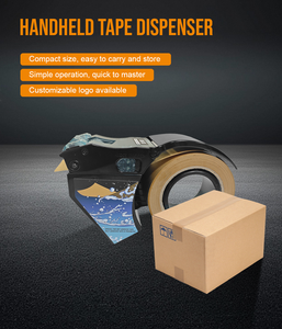 Dispensador Manual de Cinta Adhesiva Activada por Agua, Cortador de Cinta de Papel Engomado para Embalaje de Cartones y Mensajería - Product Image 2