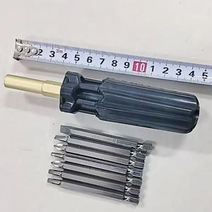 Kit de tournevis 7-en-1 magnétique CRV à logo personnalisé, avec embouts plats, Phillips et Torx – Vente chaude – OEM/ODM – Mini tournevis - Product Image 1