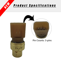  Capteur de pression pour excavatrices 293-5535 2935535, capteur de pression d'huile pour pièces de moteur C13 C15 C18