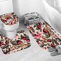 Ensemble de rideaux de douche de qualité supérieure à deux couches, tissu double en polyester résistant à l'eau, lavable en machine, décoration de salle de bain