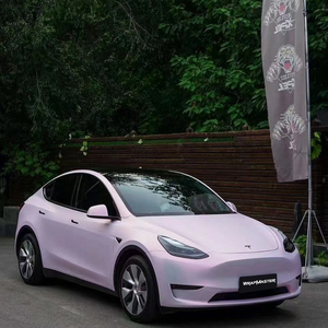 Wrapmaster 1.52*17ม. ห่อไวนิลห่อรถสีชมพูเคลือบเพชรโลหะสำหรับห่อรถยนต์ - Product Image 3