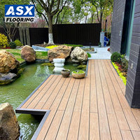 Planches de terrasse en WPC co-extrudé, imperméables, anti-UV, pour extérieur, jardin, balcon, piscine, terrasse