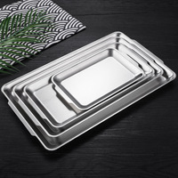 Plateau de service de luxe personnalisé avec logo, en acier inoxydable durable, pour pique-nique, pain, café, grillades, maison, restaurant, décoration de mariage