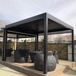 <span class=keywords><strong>Pergola</strong></span> <span class=keywords><strong>bioclimatique</strong></span> moderne intelligente électrique rétractable en aluminium imperméable pour extérieur, toit à lames orientables, cour, jardin, loisirs - Product Image 6