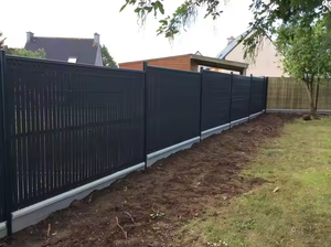 Panneaux de clôture de jardin à bande verticale anti-UV 3D Privacy Lattes de confidentialité en PVC <span class=keywords><strong>rigide</strong></span> Clôture de <span class=keywords><strong>panneau</strong></span> de 1.53x2.5m avec lattes de confidentialité - Product Image 6