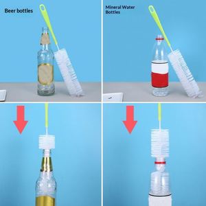 Plastic Handle Long Thin Mouth Bendable Bottle <b>Cleaning</b> <b>Brush</b> <b>for</b> Wine Bottle and Decanter - Product Image 2