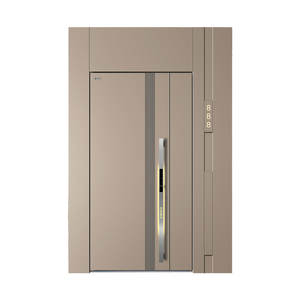 JL-617 Puerta de Seguridad de Acero de Última Generación, de Alta Calidad, Moderna y Estable, Puerta de Entrada Impermeable Premium, Antirrobo, para Casa, Villa, Centro Comercial, China - Product Image 2