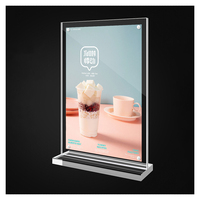 Offre Spéciale Transparent Acrylique Signe A4 A5 A6 Publicité Affichage Table Carte Restaurant Menu Titulaire Acrylique Affichage Signe