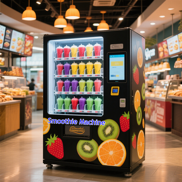 2025 New Design Fully Automatic Fresh Fruit Smoothie Vending Machine