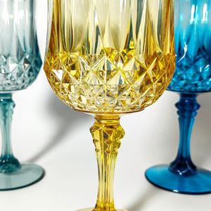 Fournitures pour Grandes Événements et Fêtes, Gobelets à Vin en Plastique Bleu Vintage pour Réception de Mariage - Product Image 4