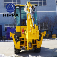 Harga Terjangkau Excavator Mini 4x4 Hidrolik Traktor Loader dengan Efisiensi Tinggi untuk Dijual