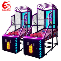 Machine de jeu d'arcade de basketball professionnelle pour adultes, technologie sans fil, fonctionnement à pièces, prise en charge de l'anglais, corps métallique