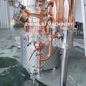 เครื่องกลั่นสุราขนาดเล็ก ZJ 150L 200L ทำจากสแตนเลส สำหรับกลั่นวิสกี้ มูนไชน์ เอลเลมบิค  แบบไฮโดร สำหรับใช้ในบ้าน - Product Image 3