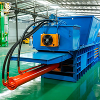 Presse à balles horizontale hydraulique automatique de 100 tonnes pour métaux, blocs densifiés de ferraille, cuivre et aluminium pour le commerce des alliages