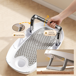 Baby <strong>Bath</strong> Support <strong>Foldable</strong> with Drainage for Babies Less Than 6 Months Old - Product Image 5