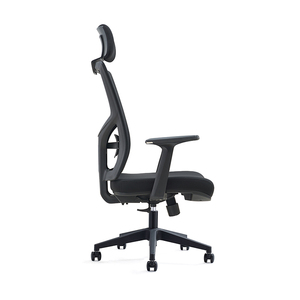 Cómoda <span class=keywords><strong>Silla</strong></span> <span class=keywords><strong>Ejecutiva</strong></span> Giratoria <span class=keywords><strong>Gris</strong></span> de Malla con Respaldo Alto, Bajo MOQ, Fabricante - Product Image 5