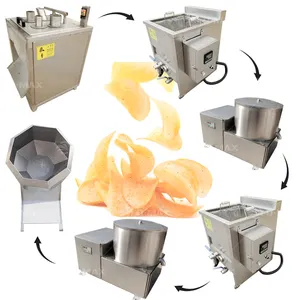 Factory Price French fry manufacturing make machine price of small scale crispy potato chips production line