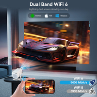 Proyector Portátil Hotack X1AR LED LCD Mini para Exteriores, Smart TV Android, Proyector HD para Cine en Casa