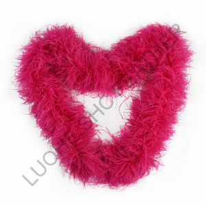 Commercio all'ingrosso <span class=keywords><strong>bianco</strong></span> e nero 15-20 cm 10 Ply piuma di struzzo Boa per vestiti da festa decorazione tessuto piuma abito di pizzo - Product Image 6