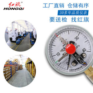 Hongqi เครื่องวัดความดัน YXCJ-100รีเลย์แม่เหล็ก G1/2 SPDT ความแม่นยำ1.6 24V IP54 - Product Image 2