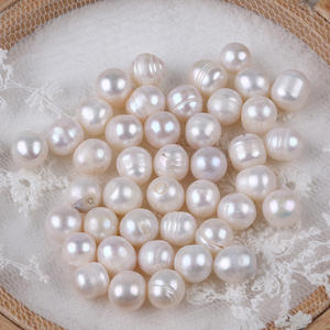 Perlas de Agua Dulce Blancas Elípticas de 8-9 mm de Zhuji, Perlas Keshi Sueltas para Joyería Hecha a Mano, Materiales al por Mayor - Product Image 2