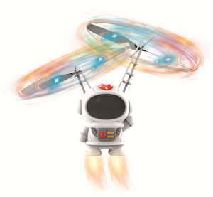 Juguete de Robot volador MILI, bola giratoria de inducción, juguete de astronauta para niños con Control remoto de energía, novedad, juguete volador de mordaza - Product Image 1