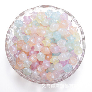 ลูกปัดอะคริลิคสีมุกทรงดาวห้าแฉกสำหรับทำเครื่องประดับ DIY อุปกรณ์ร้อยลูกปัดสำหรับเด็ก ขายส่ง - Product Image 2