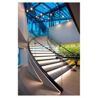 Escalier pliant en acier et bois Prima PR-S5464 pour usage intérieur en villa - Design moderne, construction en bois massif et métal