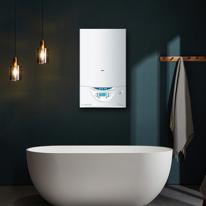 Scaldabagno a <span class=keywords><strong>Gas</strong></span> Elettrico da Parete 24KW per Riscaldamento a Pavimento Interno Certificato CE Acqua Calda Istantanea Domestica in Acciaio Inox - Product Image 6