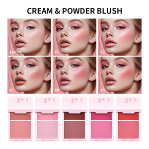 Lakerain Palette Blush in Crema 2-in-1, Fard Naturale Opaco a Lunga Durata, Resistente alle Sbavature - Product Image 2