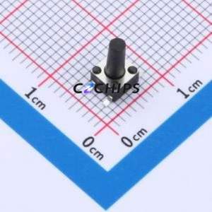 TS010-TBW1FH9.0 Tactile Switch SMD-4P,4.5x4.5mm Switch Single Pole Single Throw Round Button 2.5N Vertical Mount - Product Image 1