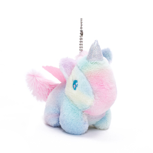 Llaveros de unicornio bonitos y coloridos, colgantes de peluche, juguetes infantiles, muñecos de animales con cola que se mueve, llaveros, dijes para mochilas, venta al por mayor - Product Image 1