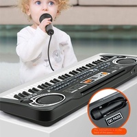 Orgue électrique multifonction à 61 touches, clavier de piano jouet, instrument de musique, jouets de piano pour enfants avec microphone