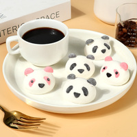 Bonbons moelleux et doux en forme de panda, friandises sucrées à thème animal, guimauve en forme de panda