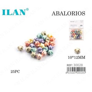 ILAN Abalorios a forma di stella 10x12mm colore pastello 25 pezzi per la creazione di gioielli - Product Image 1