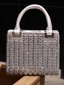 Crystal Evening <b>Bag</b> With Chain Strap Sparkling Elegant Clutch For Party Princess Women Clutch Tote Shoulder Crossbody <b>bag</b> - Product Image 3