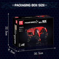 Mould King 15067S Robot Dog Dynamics Building Kits MOC Set Build Collectionsr Bloc de construction télécommandé