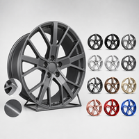 Jantes forgées 19 21 pouces 5x120 noir brillant multi-rayons de luxe haute performance pour BMW M5 Tesla Model S PCD