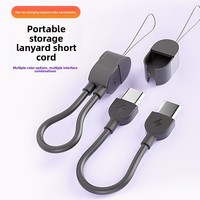 Câble USB Type-C vers Type-C TPE 16CM, charge rapide 60W, blindage tressé, conducteur en cuivre pur, pour batterie externe et téléphone portable