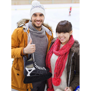 Protector de Cuchillas para Patines de Hielo, Funda Protectora de Neopreno Negra para Botas de Esquí y Patines de Hielo - Product Image 5
