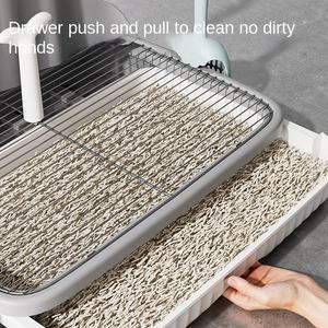 मध्यम बड़े कुत्ते बिल्ली लिटर बॉक्स एक्सेसरीज लोहे के शुद्ध पालतू शौचालय की आपूर्ति-रोधी बिस्तर विरोधी बिस्तर की आपूर्ति - Product Image 3