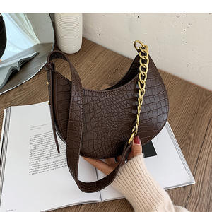 Bolso pequeño con patrón de piedras para mujer, bolsa de mano con diseño de <span class=keywords><strong>cocodrilo</strong></span>, para axila, para otoño e invierno, 2023 - Product Image 2