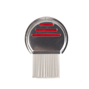 Biểu Tượng Tùy Chỉnh Vật Nuôi Chuyên Nghiệp Detangling Tóc Chấy Lược Kim Loại Thép Không Gỉ Chống Chấy Lược Cho Mèo Và Chó - Product Image 4