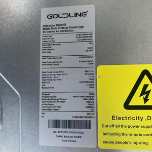 แอร์ไร้ท่อ 220V ระบบทำความเย็นและความร้อน ไร้ลมแรง 24000 บีทียู 3 แรงม้า GoldAC R410a T3 แอร์ติดเพดาน แรงลมเย็นทรงพลัง - Product Image 3