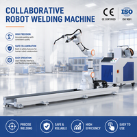 Mesin Las MIG Cobot CE dengan Rentang Lengan 1800mm dan Rel Tanah Sumbu 7, Sel Las Robotik Turnkey untuk Rangka